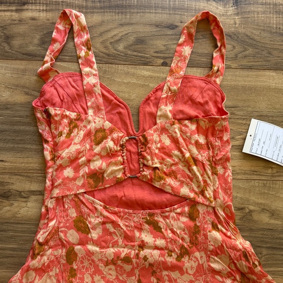 NWT - Free People Peach Celia Mini Dress XS - Picture 6 of 13